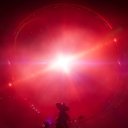 A scientist facing a luminous computing system in Honkai Star Rail